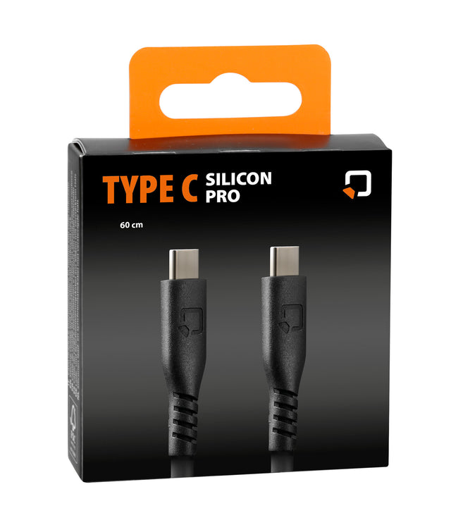 Kabel silikonowy Optiline USB typ C > USB typ C - 60 cm