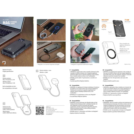 Power bank Optiline Magsafe, przenośna ładowarka