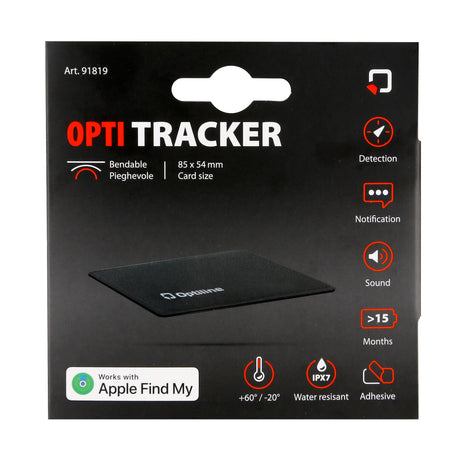 Optiline Tracker Flex, ultracienki, składany lokalizator samoprzylepny