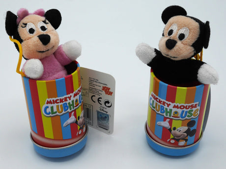 Van der Doelen Mickey, Minnie Mouse i Goofy w ładnej puszce Disneya o wysokości 7 cm