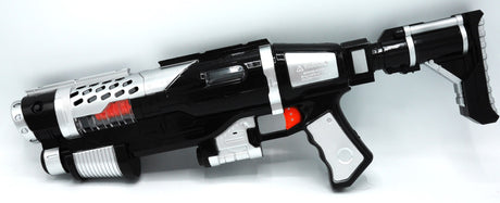 Pistolet zabawkowy Toi-toys ze światłem i dźwiękiem, długość 45 cm