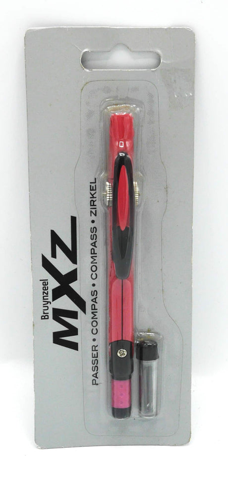 Bruynzeel - kompas mxz 2 mm w zestawie 2 zapasowe ołówki w kolorze srebrnoszarym