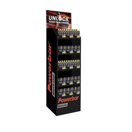 Wyświetlacz podłogowy z czarną linią Powerbar (pusty)
