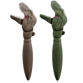 Plastikowy długopis Dinosauria Dinozaur - niebieski