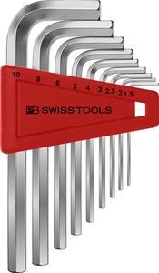Zestaw kluczy sześciokątnych PB swiss Tools PB, krótkich 1,5-8 mm