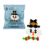 Puzzle plus-plus po numerkach - Boże Narodzenie - bałwanek (4412)