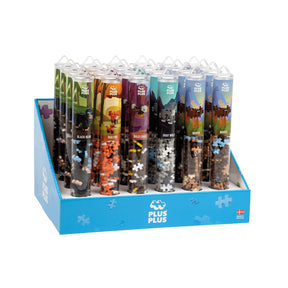 Plus plus dzikie zwierzęta: 24 sztuki tuba plus-plus display (7287)