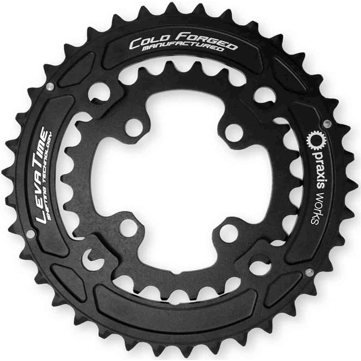 Tarcza zębata Praxis 2x mtb 36 26 104 64bcd czarna