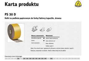 Klingspor papierrol 115mm ps30d p100 (50mb)