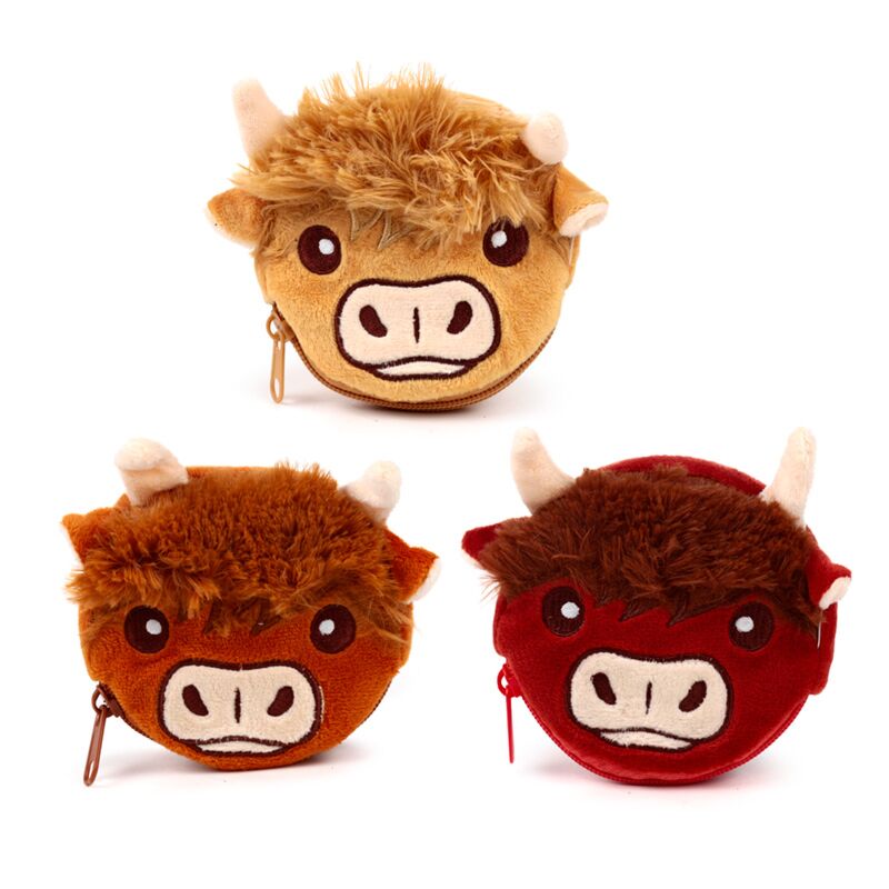 Mini torebka na drobne monety Highland Coo Coo