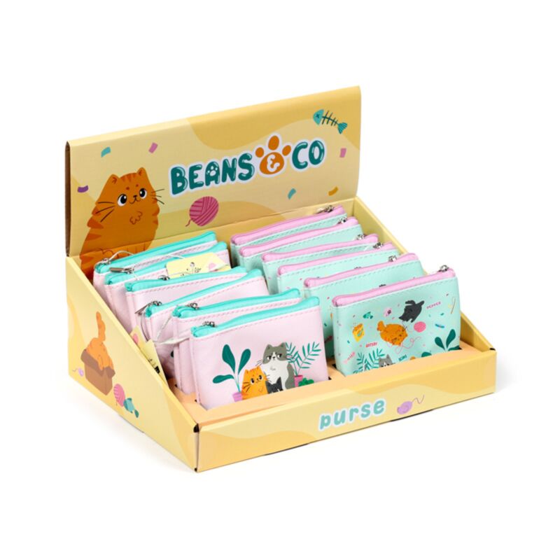 Portfel z PVC firmy Beans Co Cats