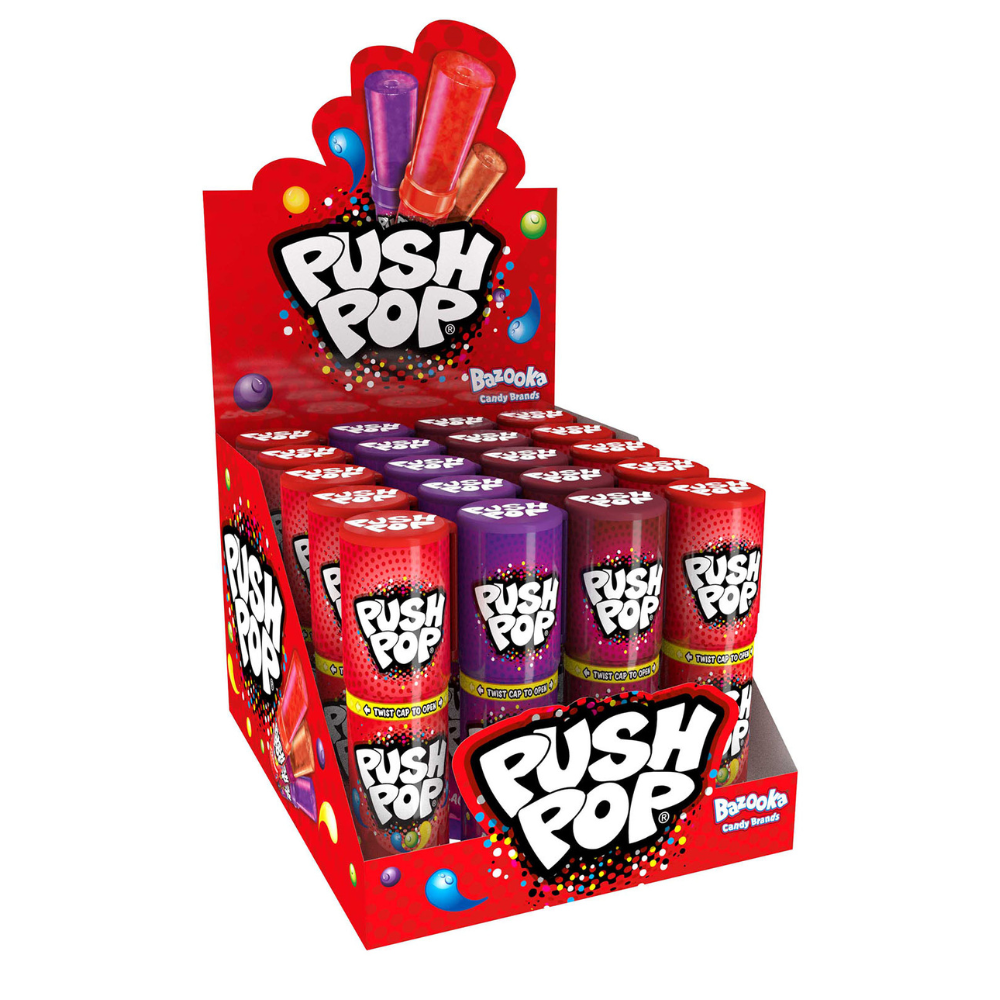 Bazooka push pop 4 smaki (20 sztuk)