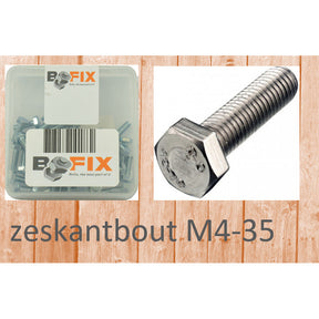 BOFIX Heksagon Bolt M4X35 (50st)