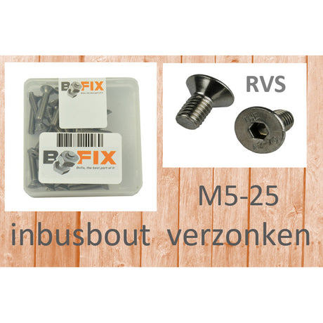 BOFIX ALLENBOUT M5X25 Zatknięta głowa ze stali nierdzewnej (25.)