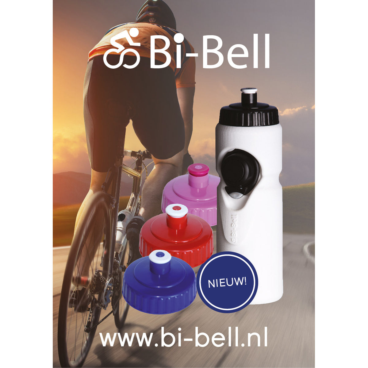 Bi-bell Bidon z Bel White Blue 750 ml
