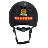 Hełm melonowy z oświetleniem E-Series Black Ice M-L
