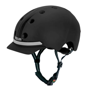 Hełm melonowy z oświetleniem E-Series Black Ice M-L