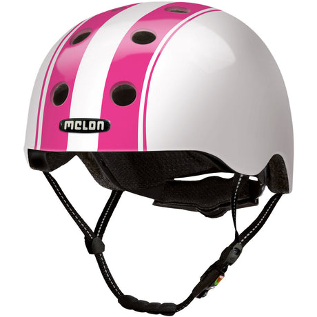 Melon Helm Urban Active podwójny różowy biały M-L