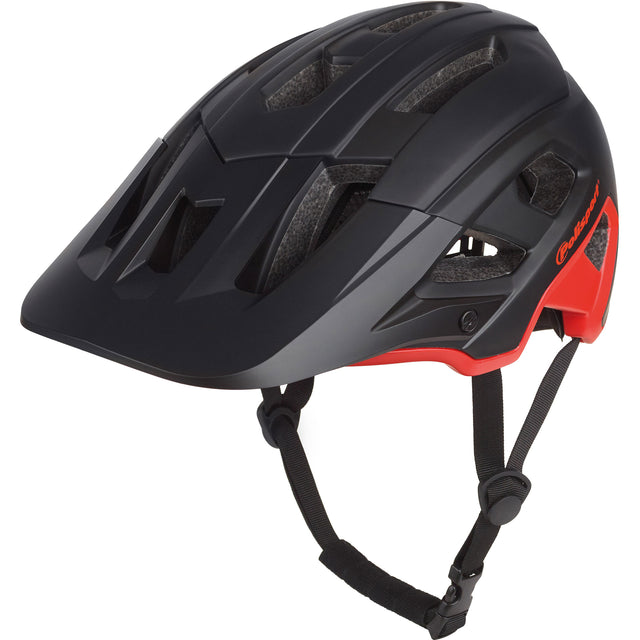 Hełm rowerowy Polisport Mountain Pro M 55-58 cm Czarny czerwony