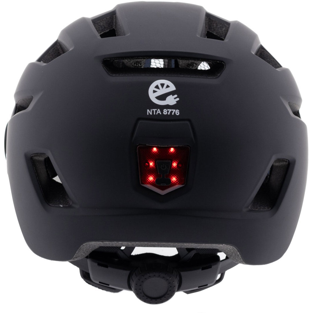 Buzaglo mirage kask miejski speed pedelec led 58-61cm matowy czarny