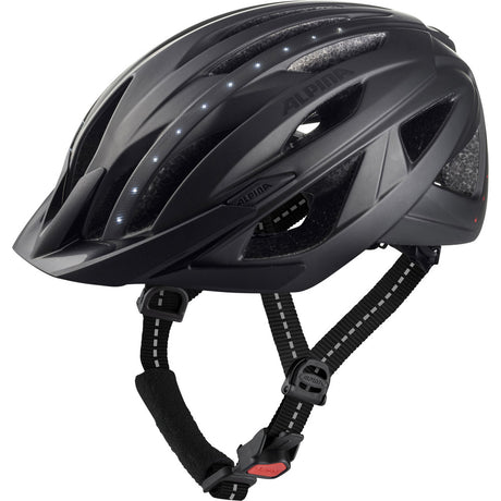Kask miejski sportowy Alpina Haga LED 51-56 matowy czarny