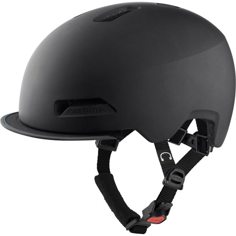Sportowy kask miejski Alpina Brooklyn 52-57 w kolorze czarnym matowym