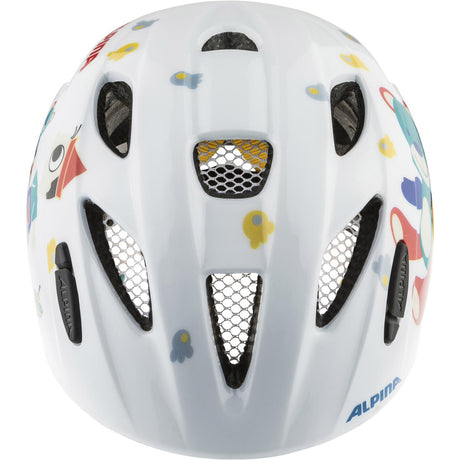 Kask sportowy dziecięcy Alpina ximo biały miś 47-51 połysk