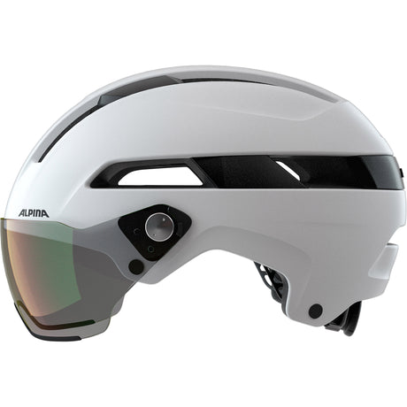 Alpina sportowy kask miejski soho visor v 52-56 biały matowy