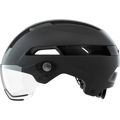 Sportowy kask miejski Alpina Soho Visor 51-56 w kolorze czarnym matowym