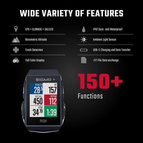 Sigma ROX 11.1 EVO GPS HR Zestaw SW SW Short Butler+Ant+Ble Borst+USB-C