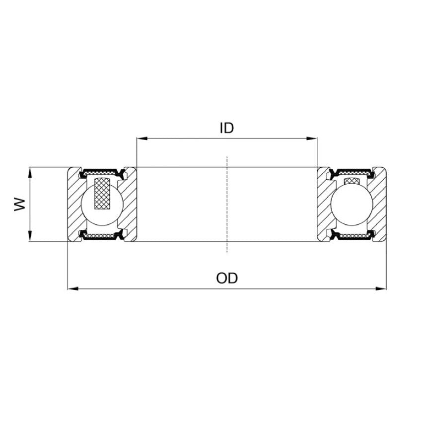 Union Kogellager CB-305 686 LLB 6x13x5 Ceramika