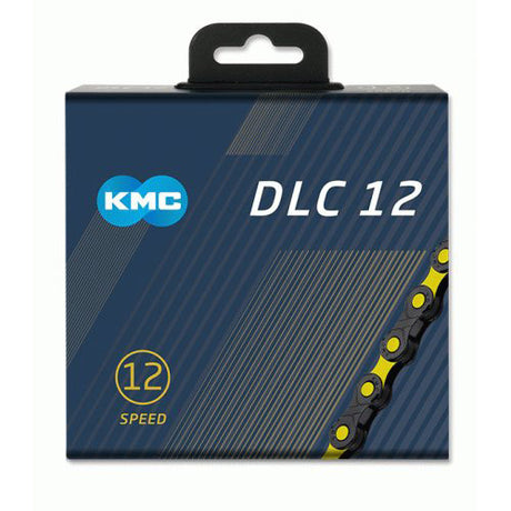 Łańcuch rowerowy KMC DLC 12 - 126 Schakels (żółty czarny)