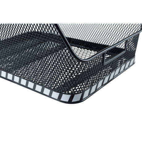 Basil Class - Schoolbag Rower Basket - z tyłu - czarny