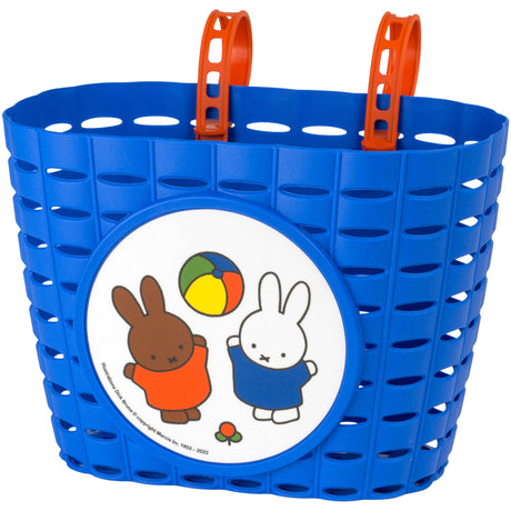 Szeroki koszyk rowerowy pvc nijntje blauw