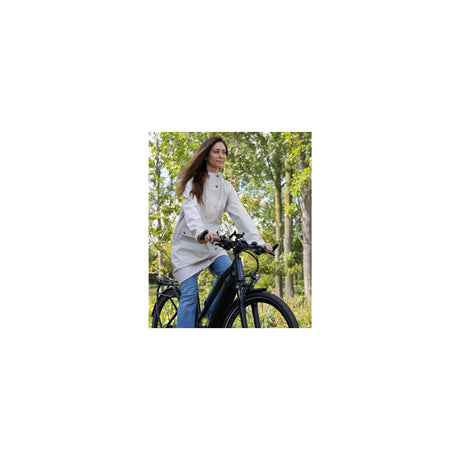 Mirage Rain Coat Rain Fallcoat - Rozmiar XL - Wykonany z poliestru miękkiego dotyku - Off White