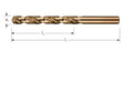 Wiertło kręte Rotec hss-co din338 9,5 mm