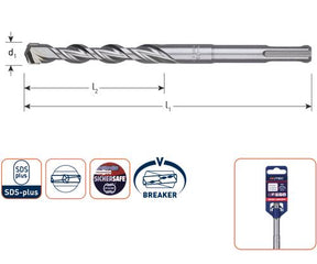 Wiertło Rotec SDS 410 460 16mm