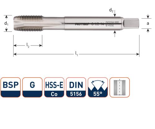 Gwint maszynowy Rotec DIN374 1 g