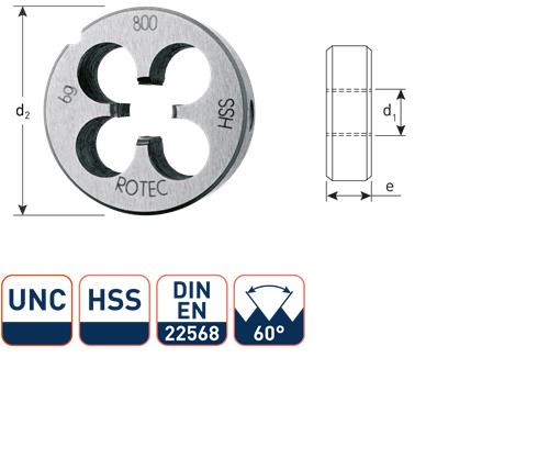 Okrągła płyta do cięcia Rotec unc 7 16 hss