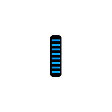Opaska kablowa Rrp proguard - tylna - naklejka - cyjan