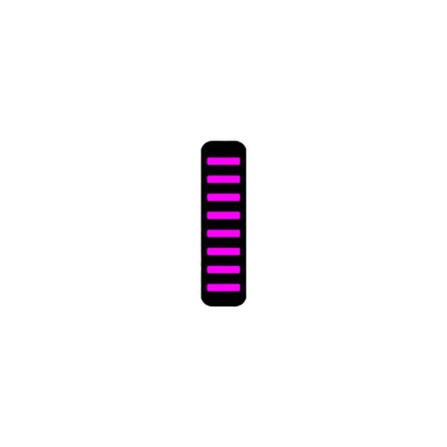 Śruba Rrp Proguard na v1 - przód - naklejka - standard - magenta