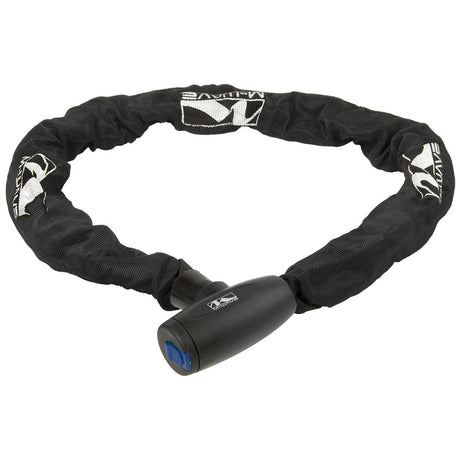 Zamek łańcucha M-wave 1100mm z osłoną tekstylną - czarny