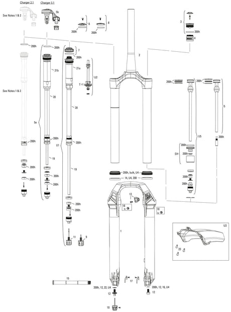 Widelec amortyzowany RockShox Lyrik Ultimate RC2 27,5 Boost Sus.Fork RS Lyrik Ult.RC2 27,5 140 mm Zielony