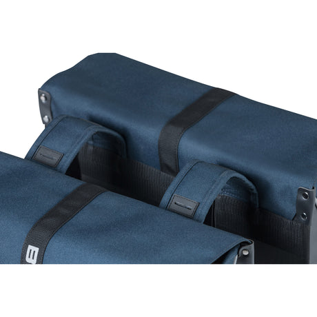 Podwójna torba rowerowa bazyliowa, woda, granatowa czarna, 35L