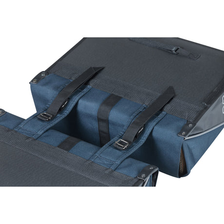 Podwójna torba rowerowa bazyliowa, woda, granatowa czarna, 35L