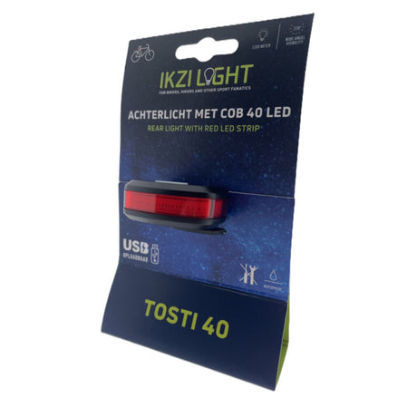 Buzaglo ikzilight tylna lampa kanapkowa 40 cob LED, ładowana przez USB