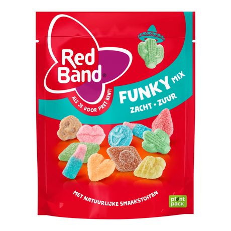 Torba funky mix cukierków w kolorze czerwonym (10x 215gr)