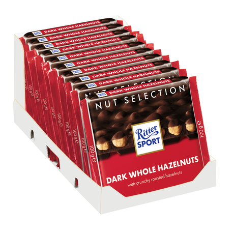 Ritter sport czysty cały orzech laskowy (10x 100gr)