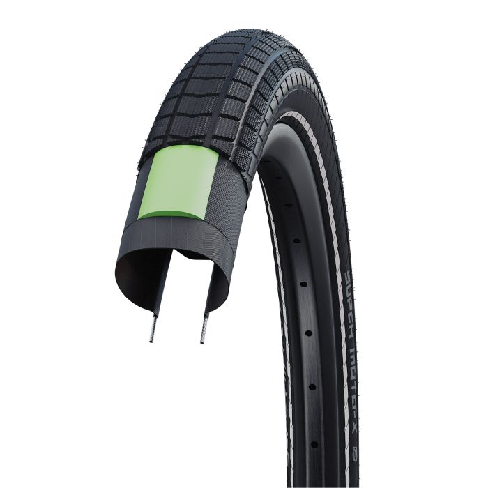 Schwalbe super moto-x - przewodowy - addix - dd - greenguard - 26x2,40 - czarny + reflex
