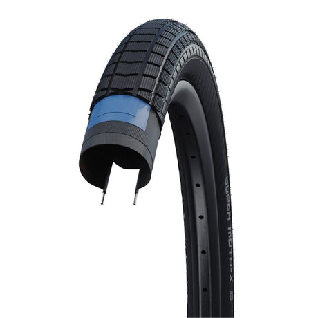 Schwalbe motion super moto-x - przewodowy - addix zielony - dd - raceguard - 27,5x2,80 - czarny
